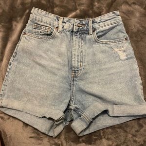 High Waisted Denim Shorts